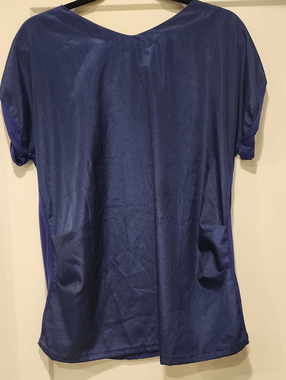 Casual Navy V-Neck Women’s Top